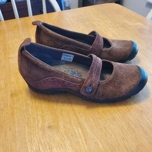 Merrell Women's Plaza Bandeau Cherry Oak Slip On Shoes sz 8